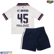 Otroški Nogometni dresi Bayern Munich Aleksandar Pavlovic #45 Gostujoči 2026-27 Kratek Rokav (+ Kratke hlače)